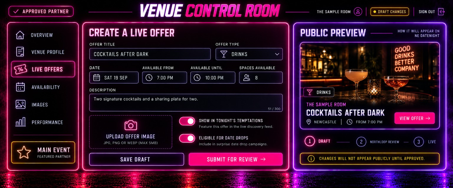 Venue control room